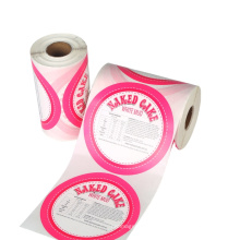 Adhesive Custom Round Labels For Cookies And Chocolate Candy By CMYK Printing